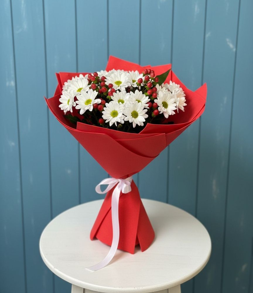 Букет цветов из: Хризантемы в Бограде