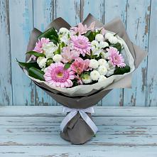 Букет цветов из:  Герберы, Альстромерии и Хризантемы в Бограде
