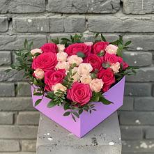 Цветочная композиция из Розы в коробке в Бограде