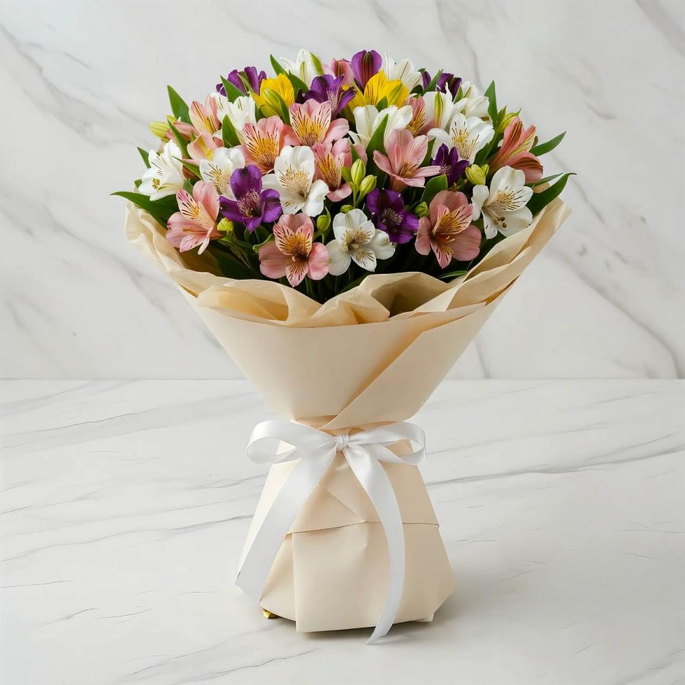 Букет цветов из: Альстромерии в Бограде