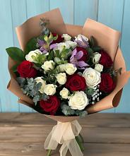 Букет цветов из:  Розы и Альстромерии #REPLACE_PRED# Бограде