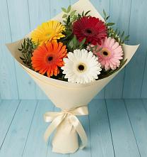 Букет цветов из:  Герберы в Бограде