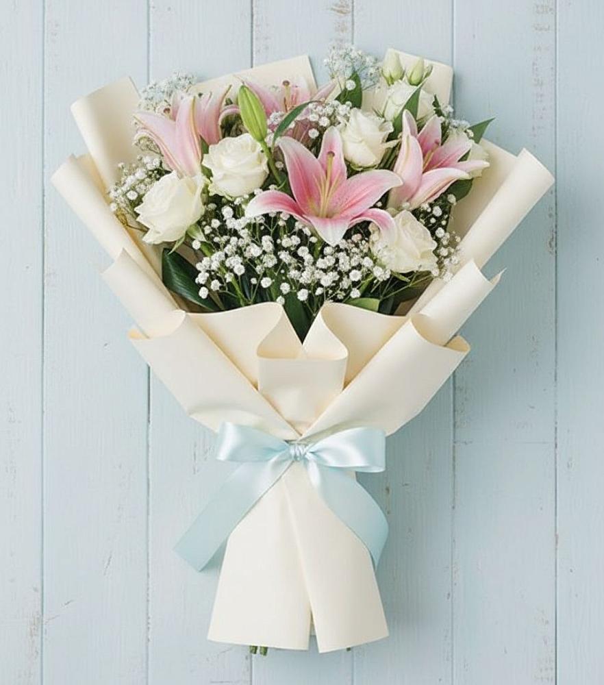 Букет цветов из: Лилии в Бограде