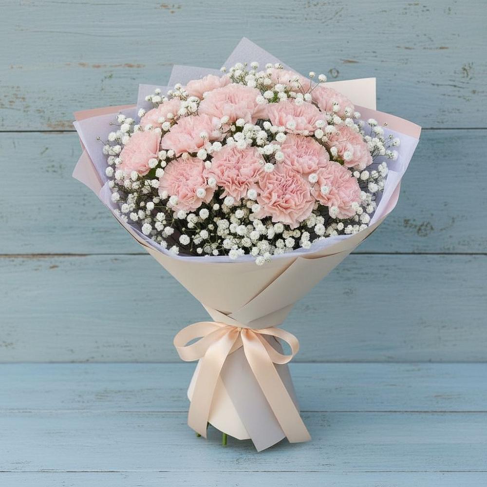 Букет цветов из: Гвоздики в Бограде