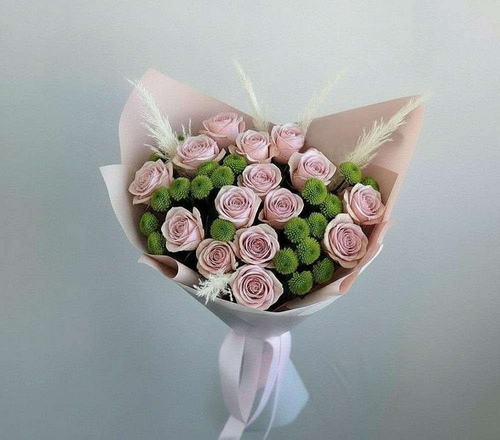 Букет цветов из: Розы и Хризантемы в Бограде