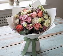 Букет цветов из:  Розы, Лизиантусы и Гвоздики #REPLACE_PRED# Бограде