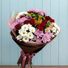 Букет цветов из:  Розы, Хризантемы и Альстромерии #REPLACE_PRED# Бограде