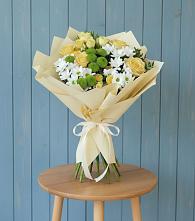 Букет цветов из:  Хризантемы и Розы в Бограде