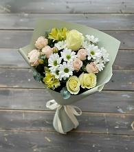 Букет цветов из:  Альстромерии, Розы и Хризантемы #REPLACE_PRED# Бограде