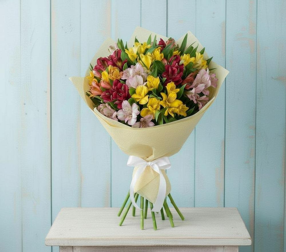 Букет цветов из: Альстромерии в Бограде