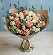 Букет цветов из:  Альстромерии и Розы #REPLACE_PRED# Бограде